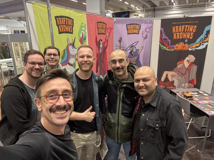 Players at the Krafting Krowns stand